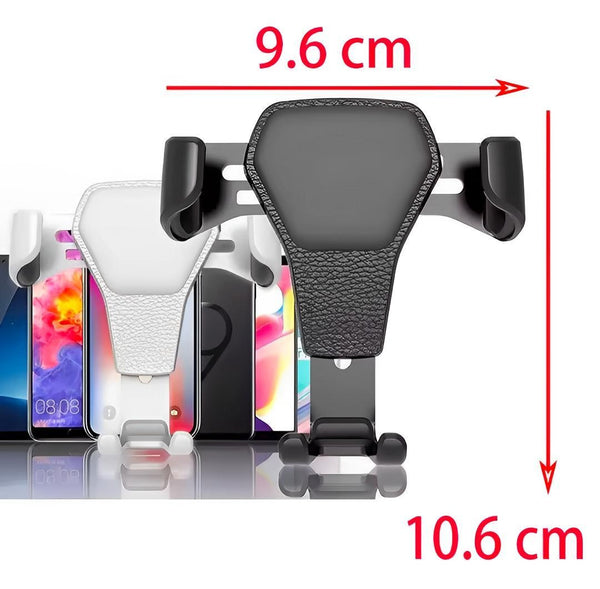 Car Phone Holder Black ABS Gravity Secure